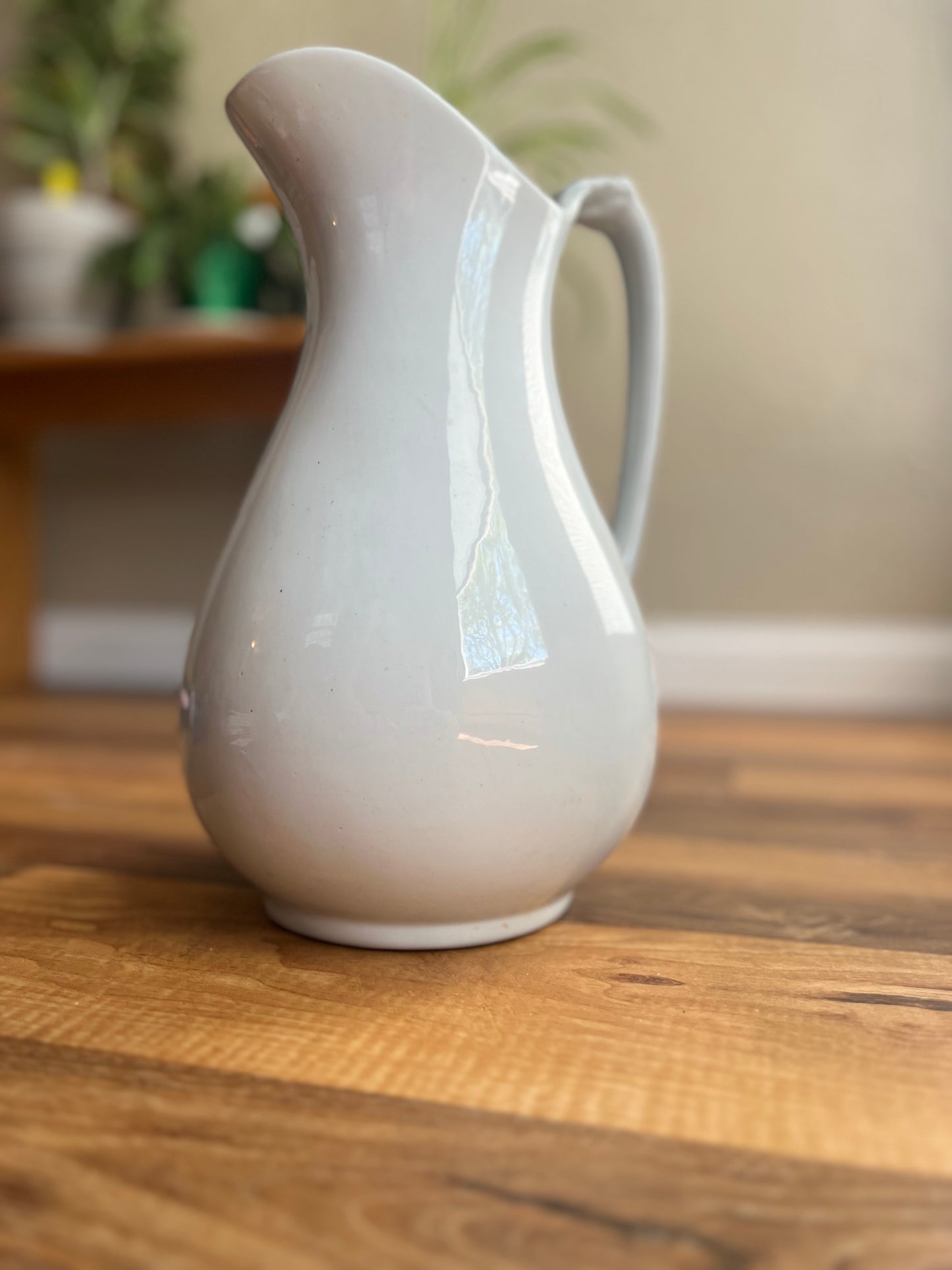 Large Antique Ironstone Pitcher