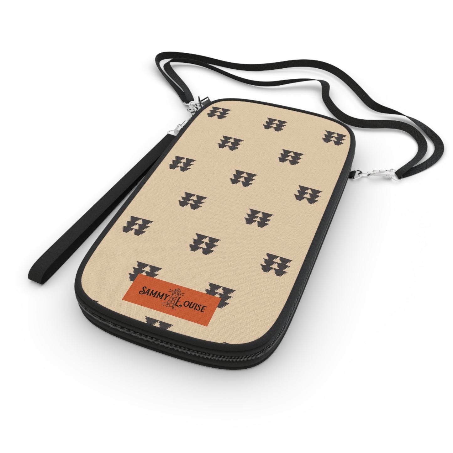 Black and Tan Vintage Style Zipper Wallet