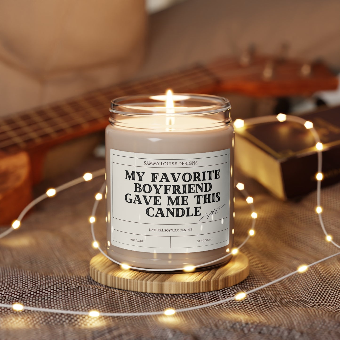 My Favorite Boyfriend Scented Soy Candle, 9oz