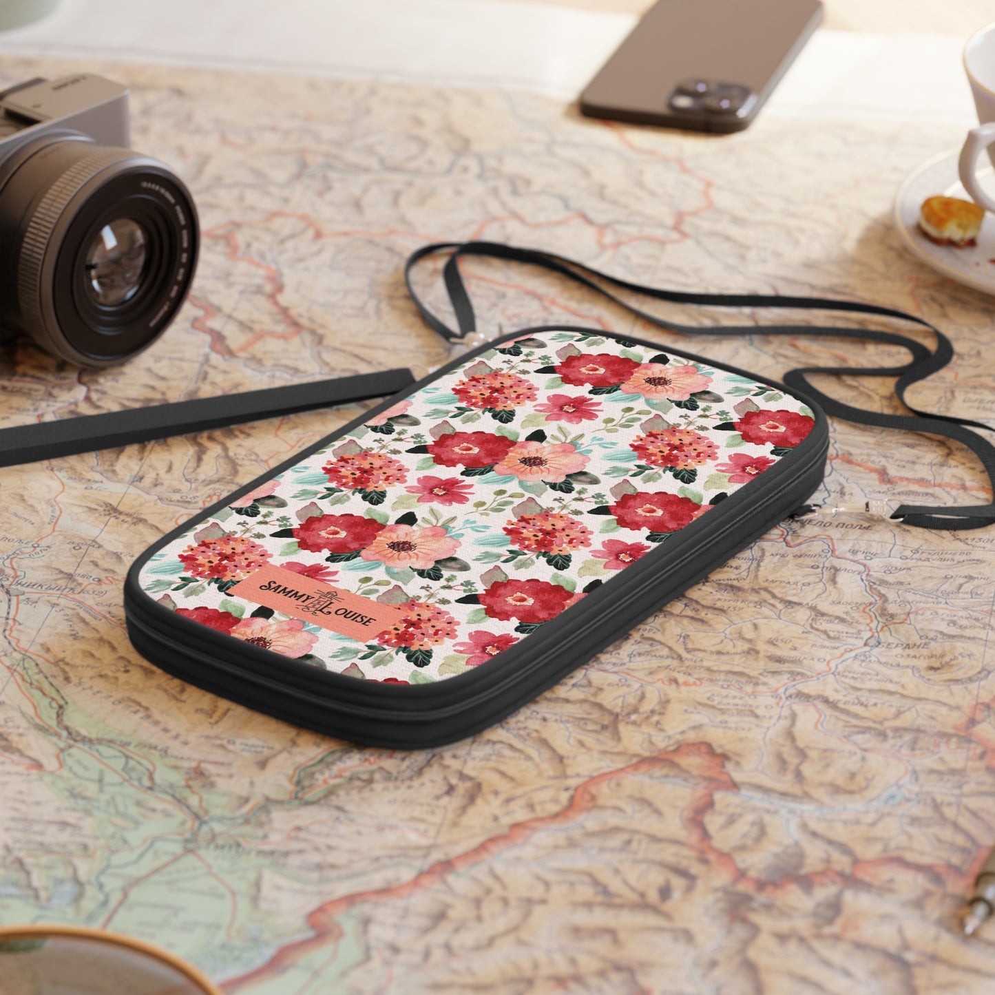 Vintage style Floral zipper Wallet