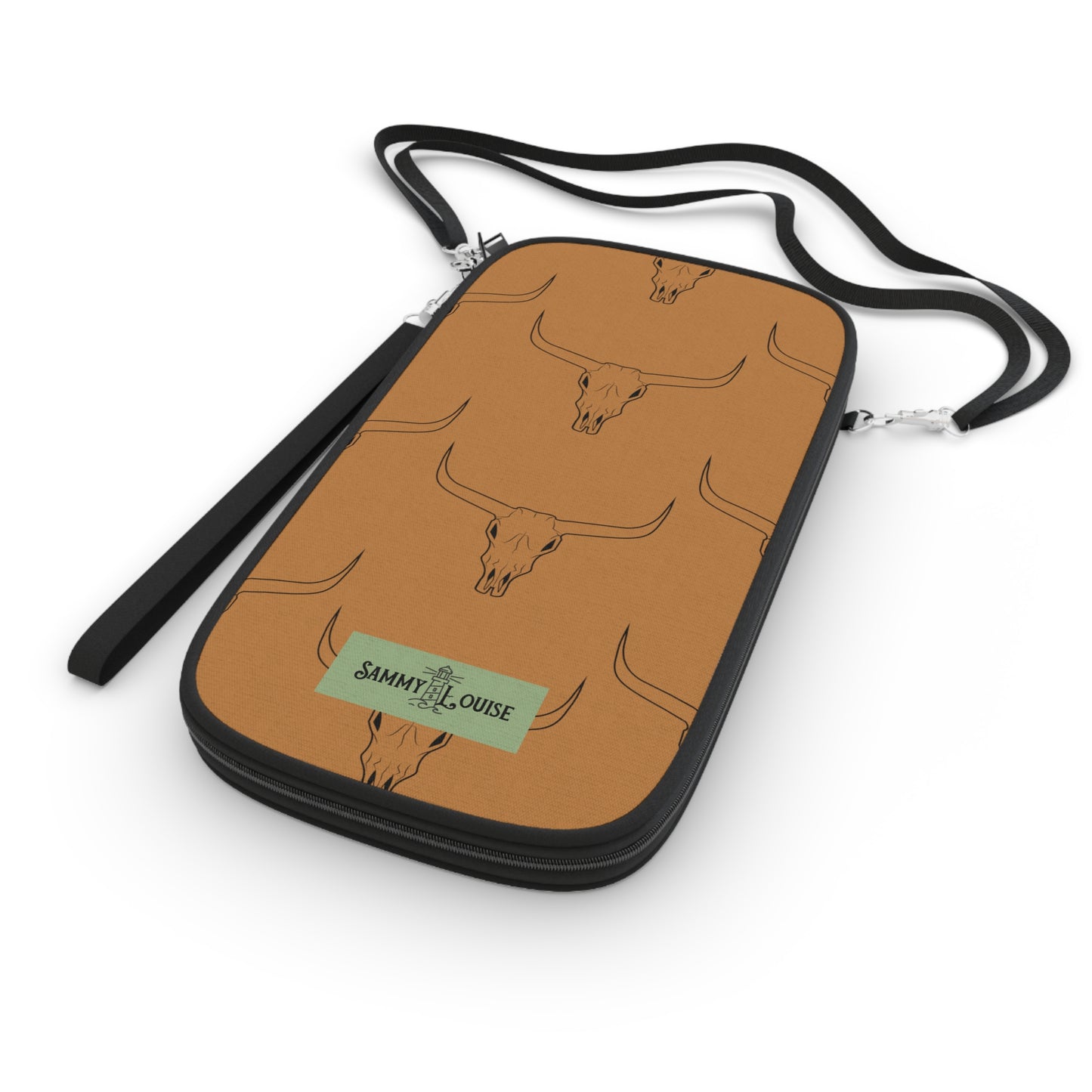 Western Longhorn Vintage Style Zipper Wallet