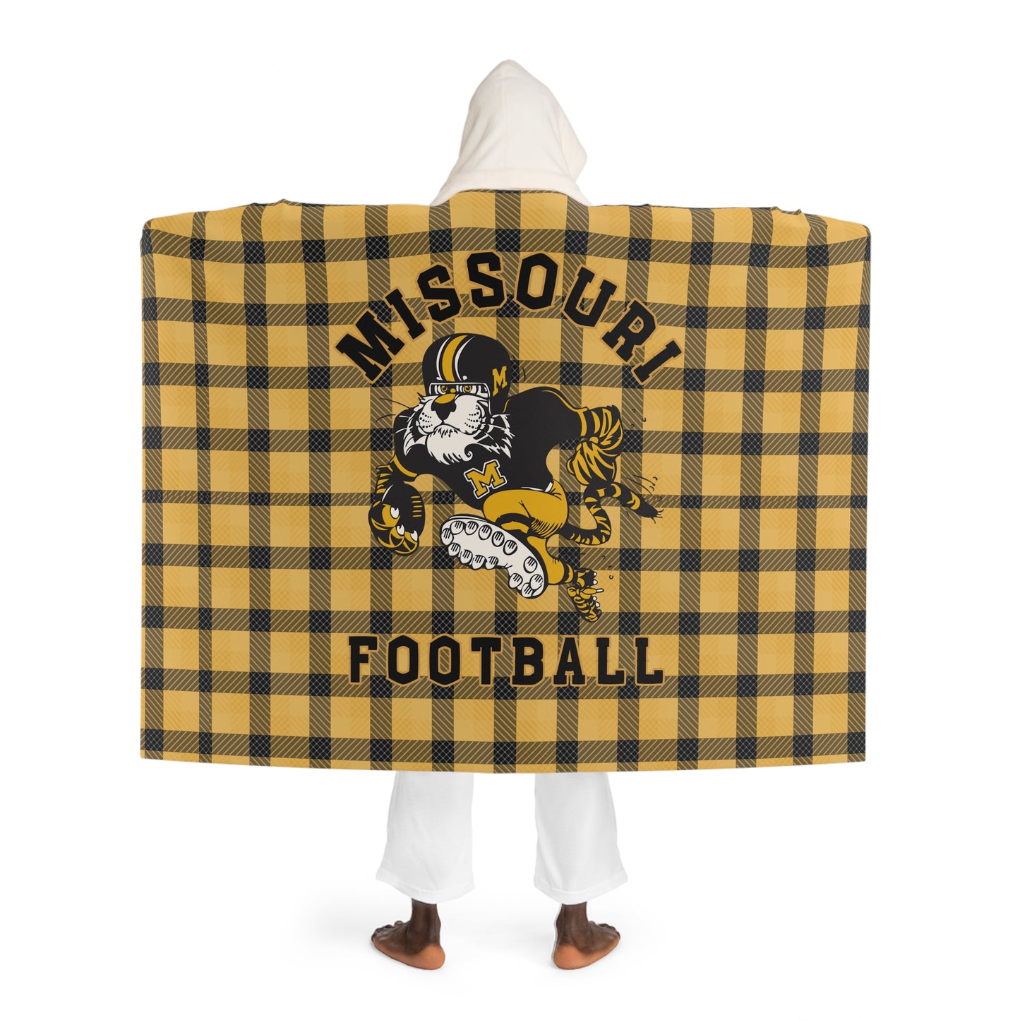 Mizzou | Missouri Football | Hooded Sherpa Fleece Blanket
