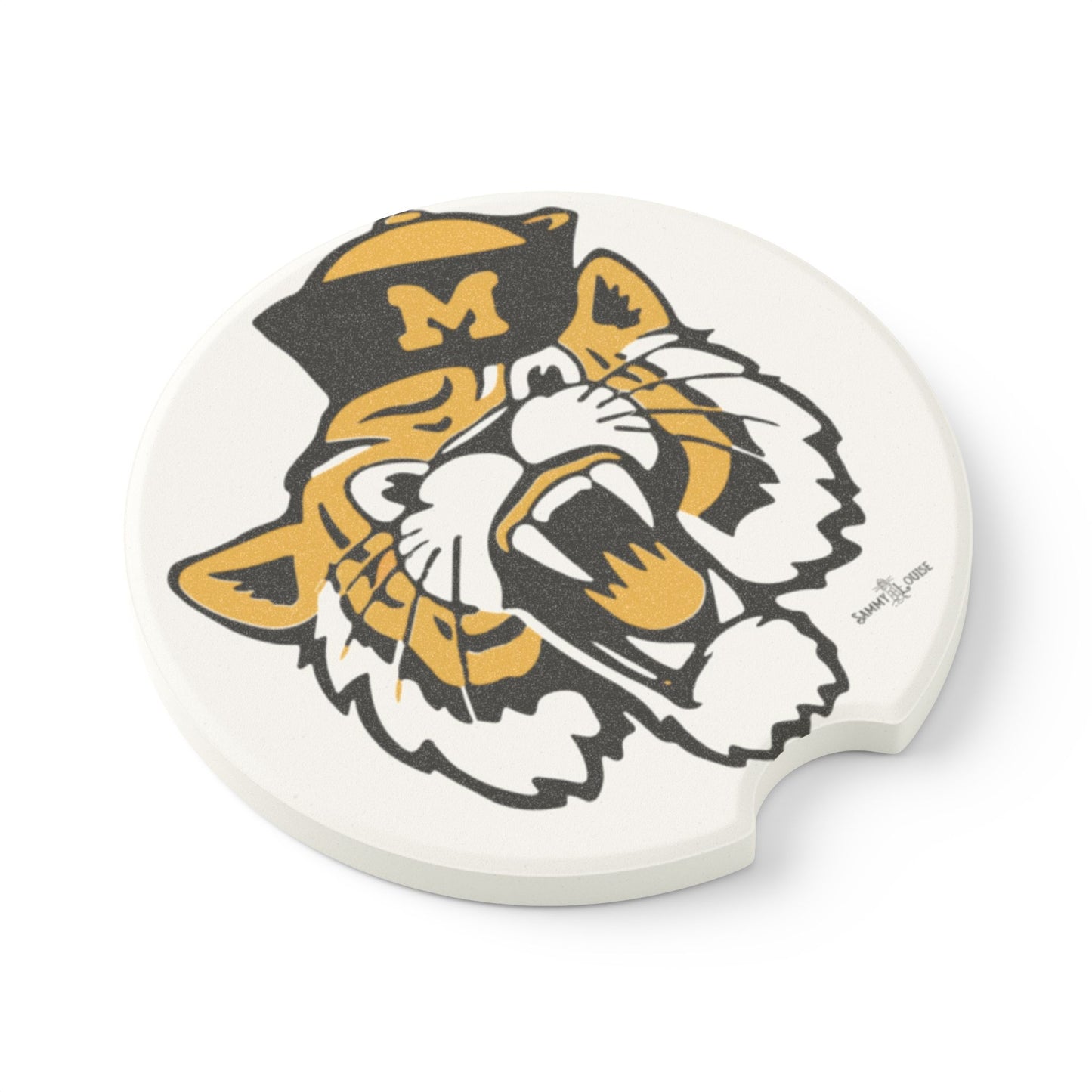 Mizzou Vintage Mascot Soapstone Car Coaster