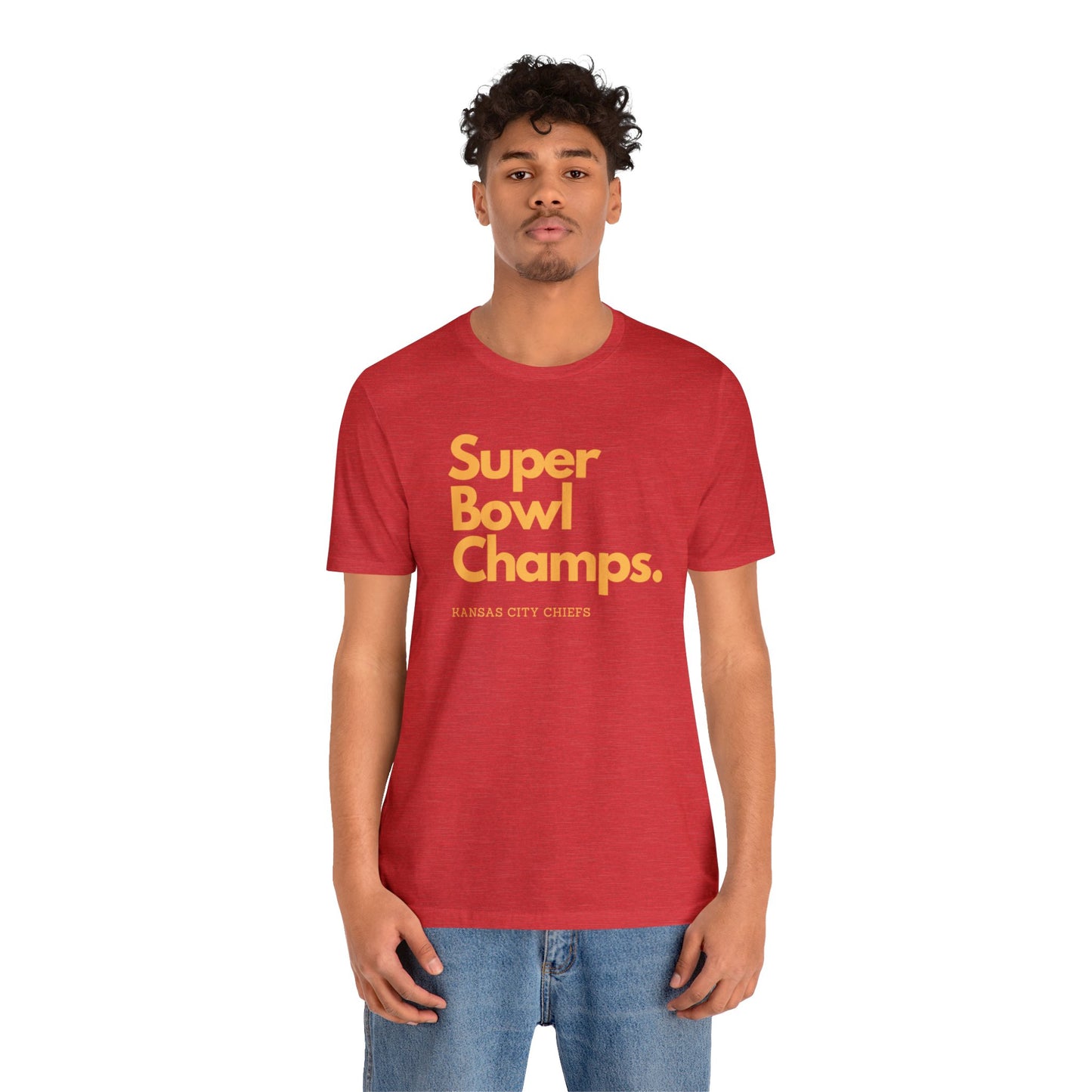 Adult Simple Super Bowl Champions | KC Chiefs Unisex Jersey Short Sleeve Tee
