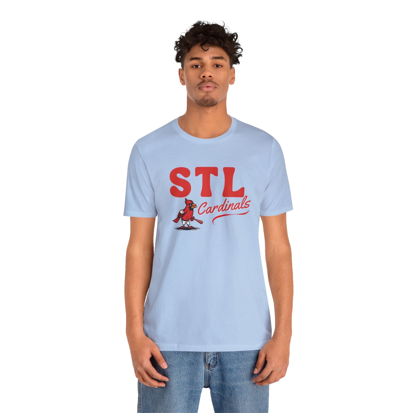 Adult Unisex STL Cardinals Jersey Short Sleeve Tee