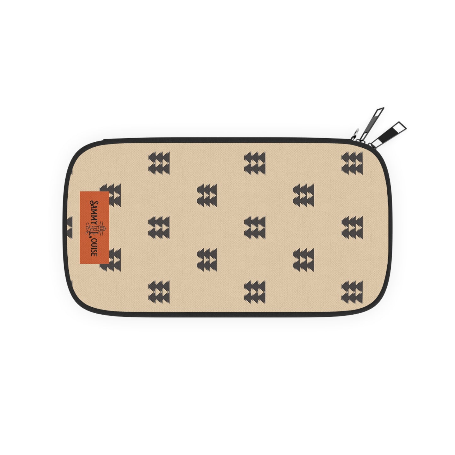 Black and Tan Vintage Style Zipper Wallet