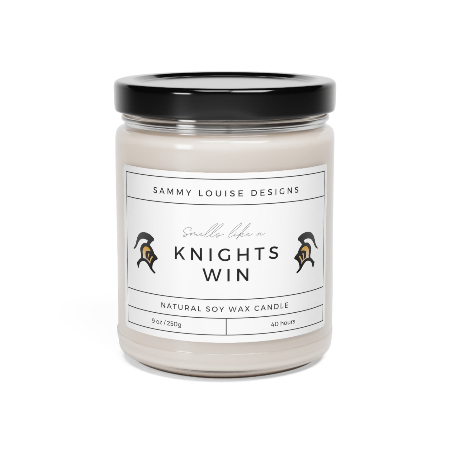 Smells like a Knights Win Scented Soy Candle, 9oz