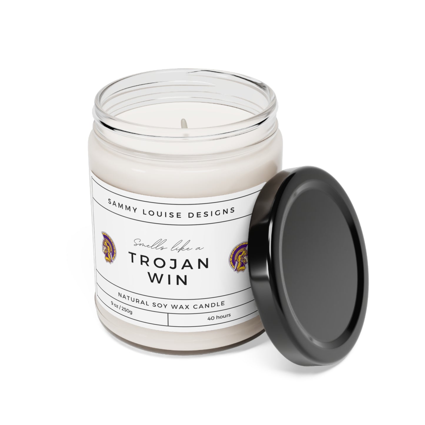 Smells like a Trojan Win Scented Soy Candle, 9oz