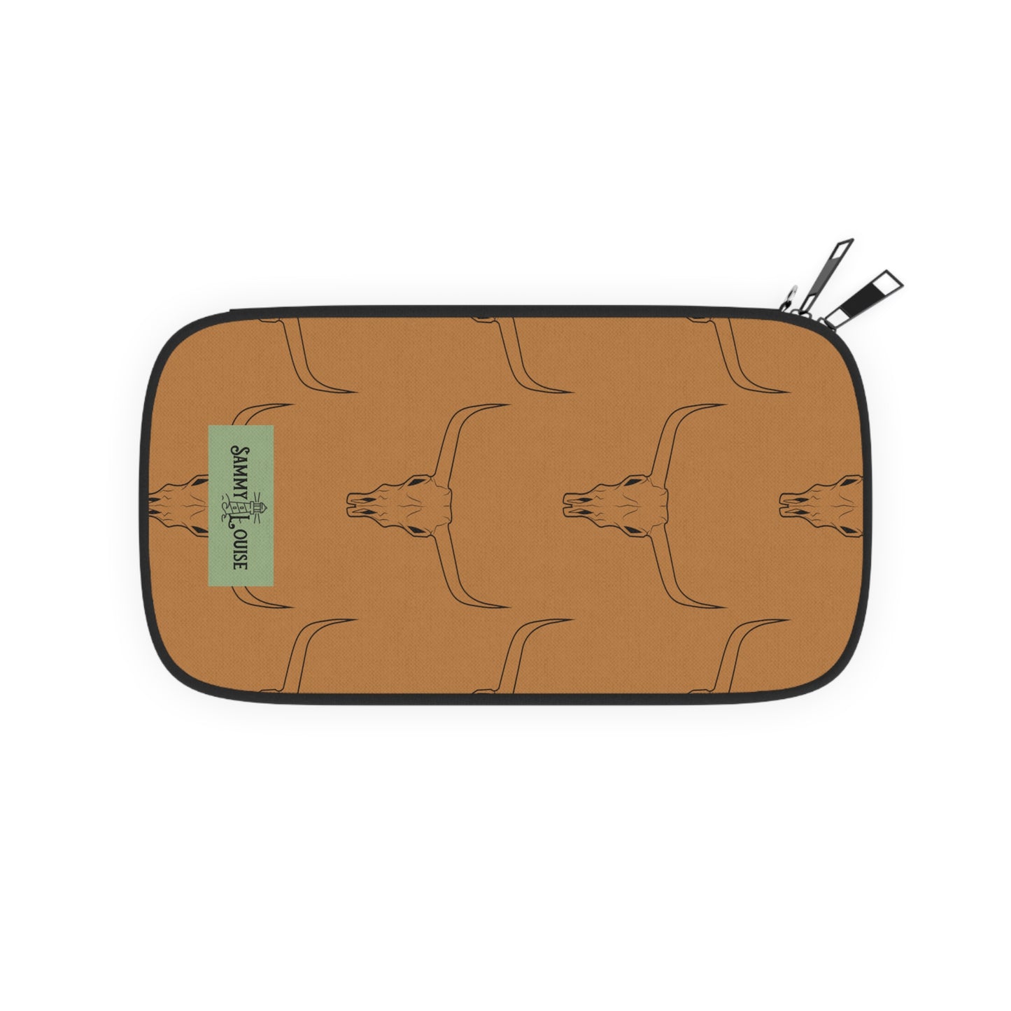 Western Longhorn Vintage Style Zipper Wallet