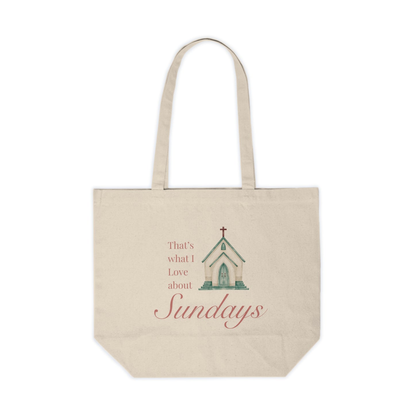 Sundays Church Canvas Tote