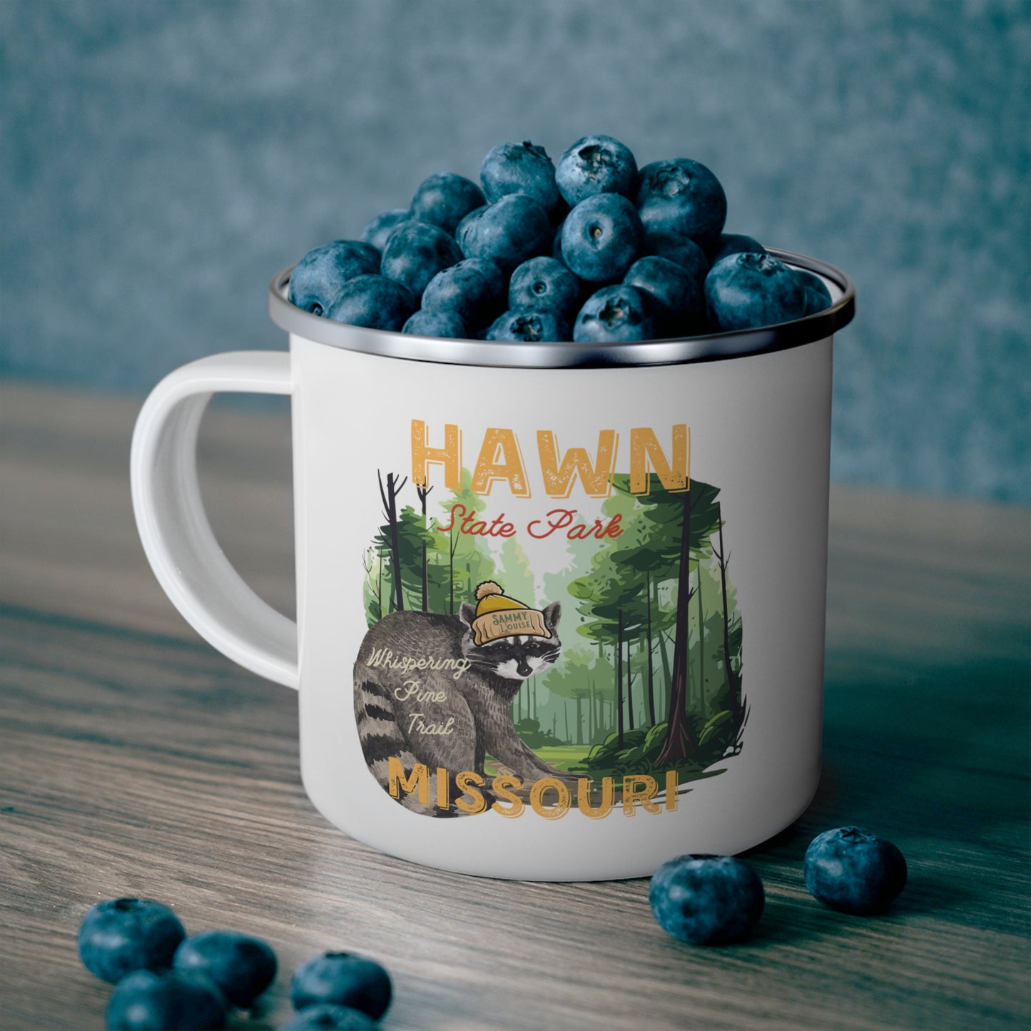 Enamel Camping Mug Hawn State Park