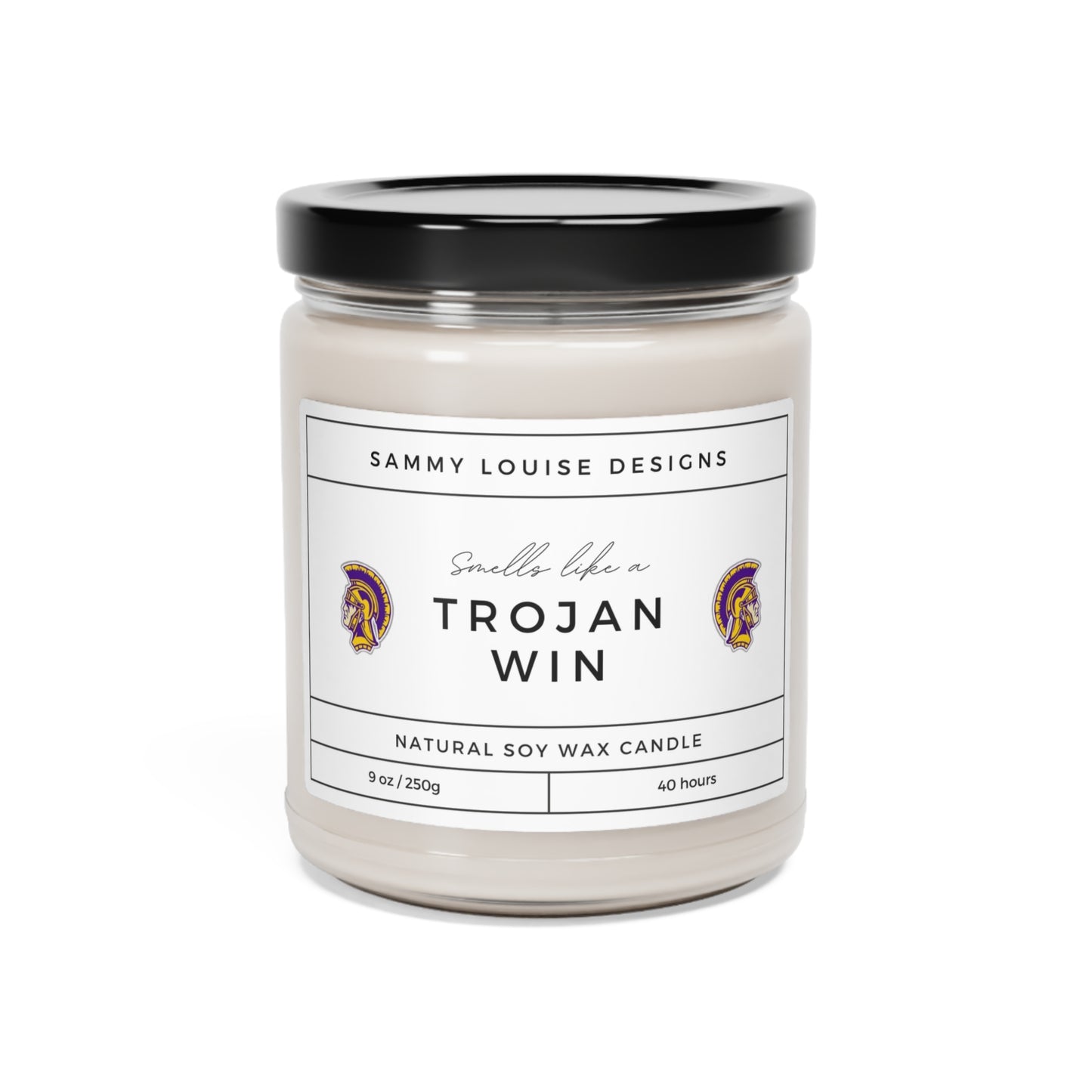 Smells like a Trojan Win Scented Soy Candle, 9oz