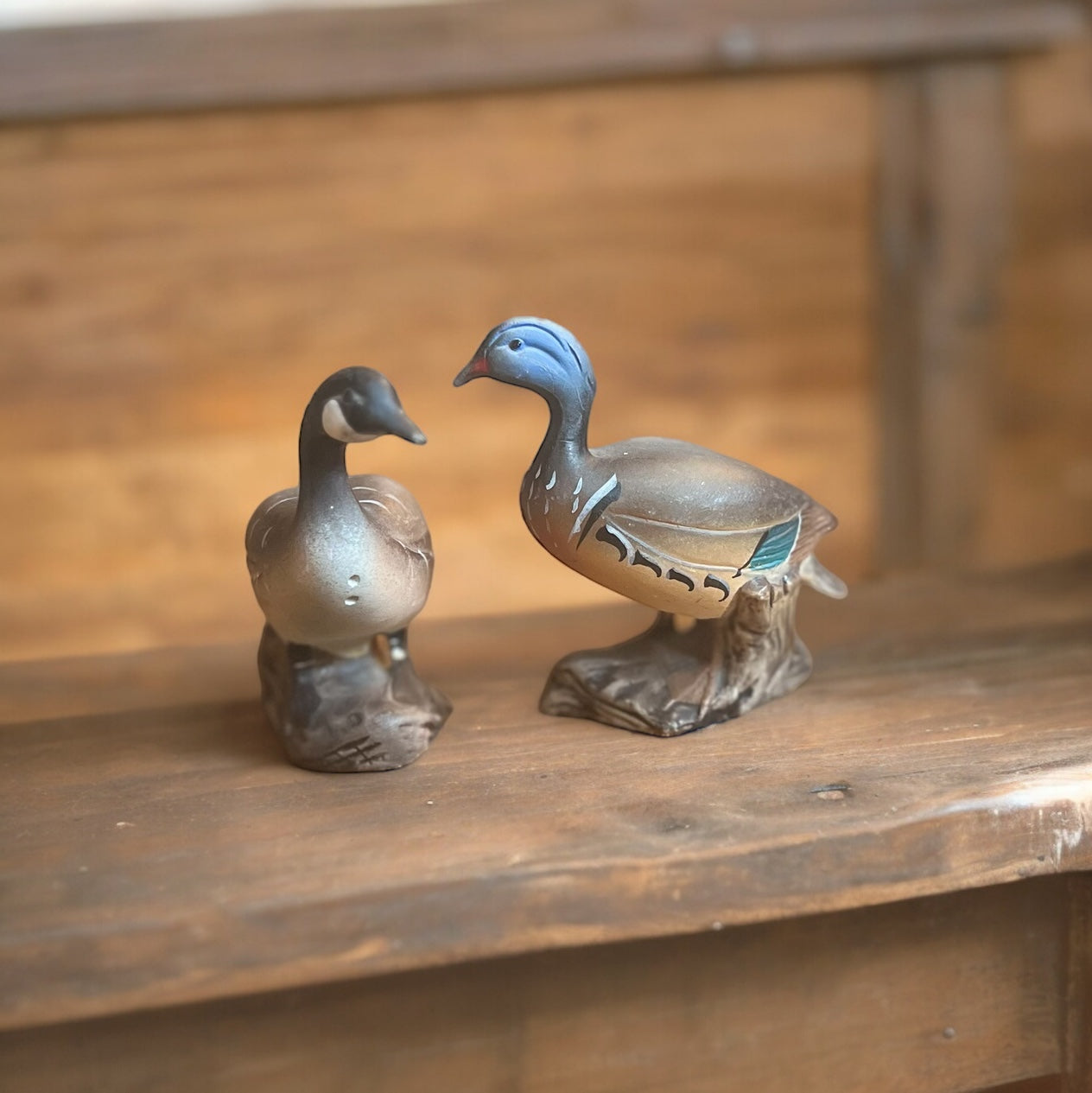 Vintage Duck Salt & Pepper Shakers