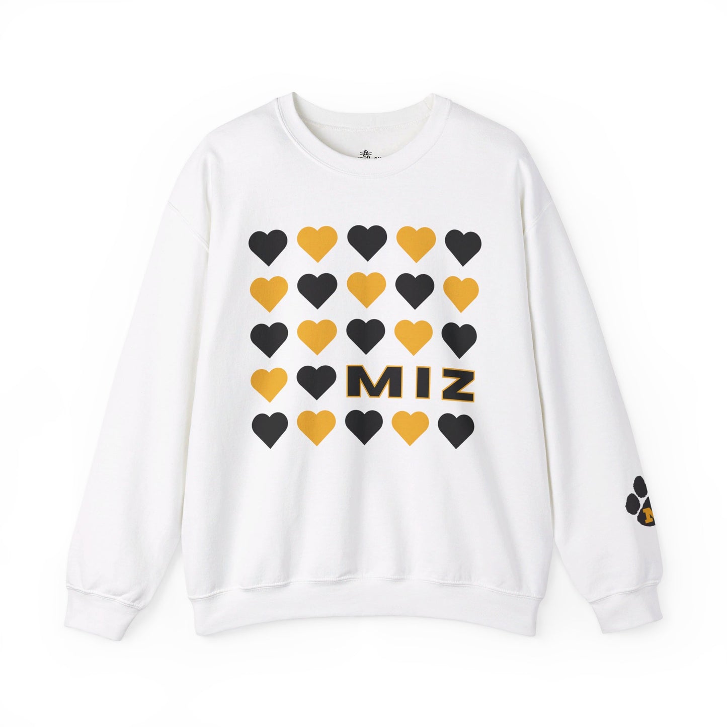 Mizzou Black & Gold Heart Sweatshirt