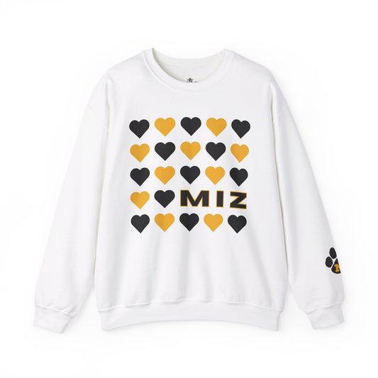 Mizzou Black & Gold Heart Sweatshirt