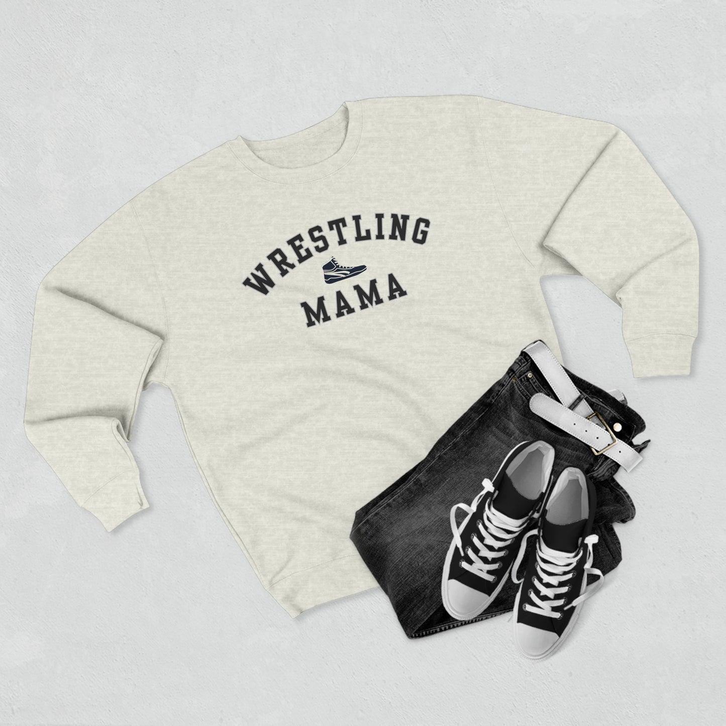 Wrestling Mama Crewneck Sweatshirt
