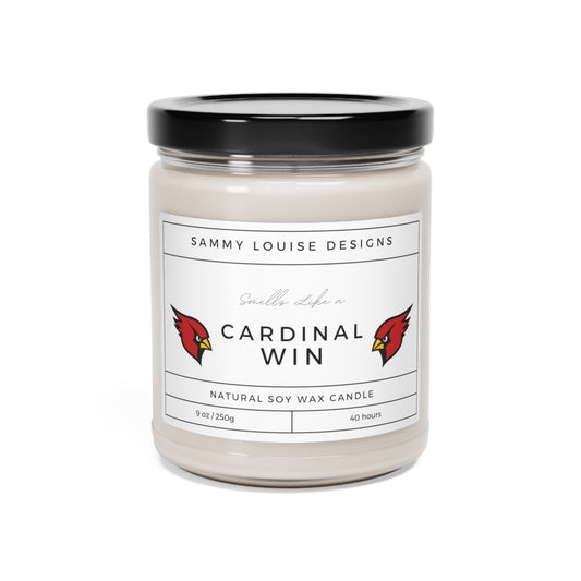 Smells like a Cardinal win Scented Soy Candle, 9oz
