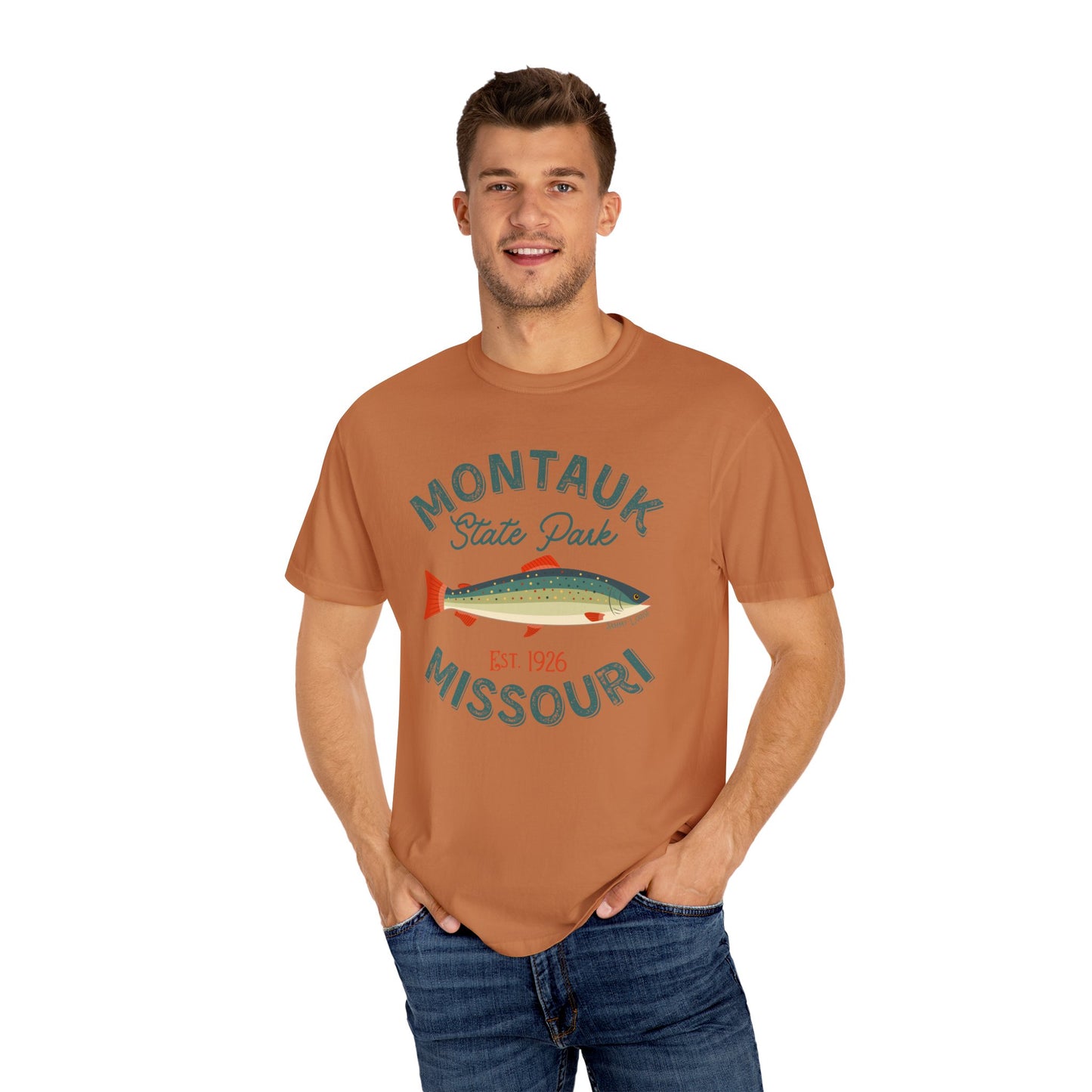 Montauk Trout | Garment-Dyed T-shirt | Missouri State Parks