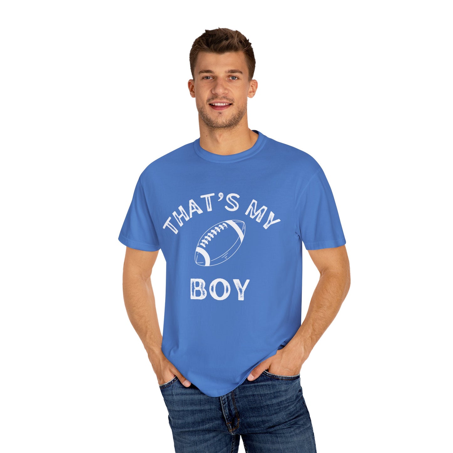 Adult | Thats my Boy | Football Unisex Garment-Dyed T-shirt