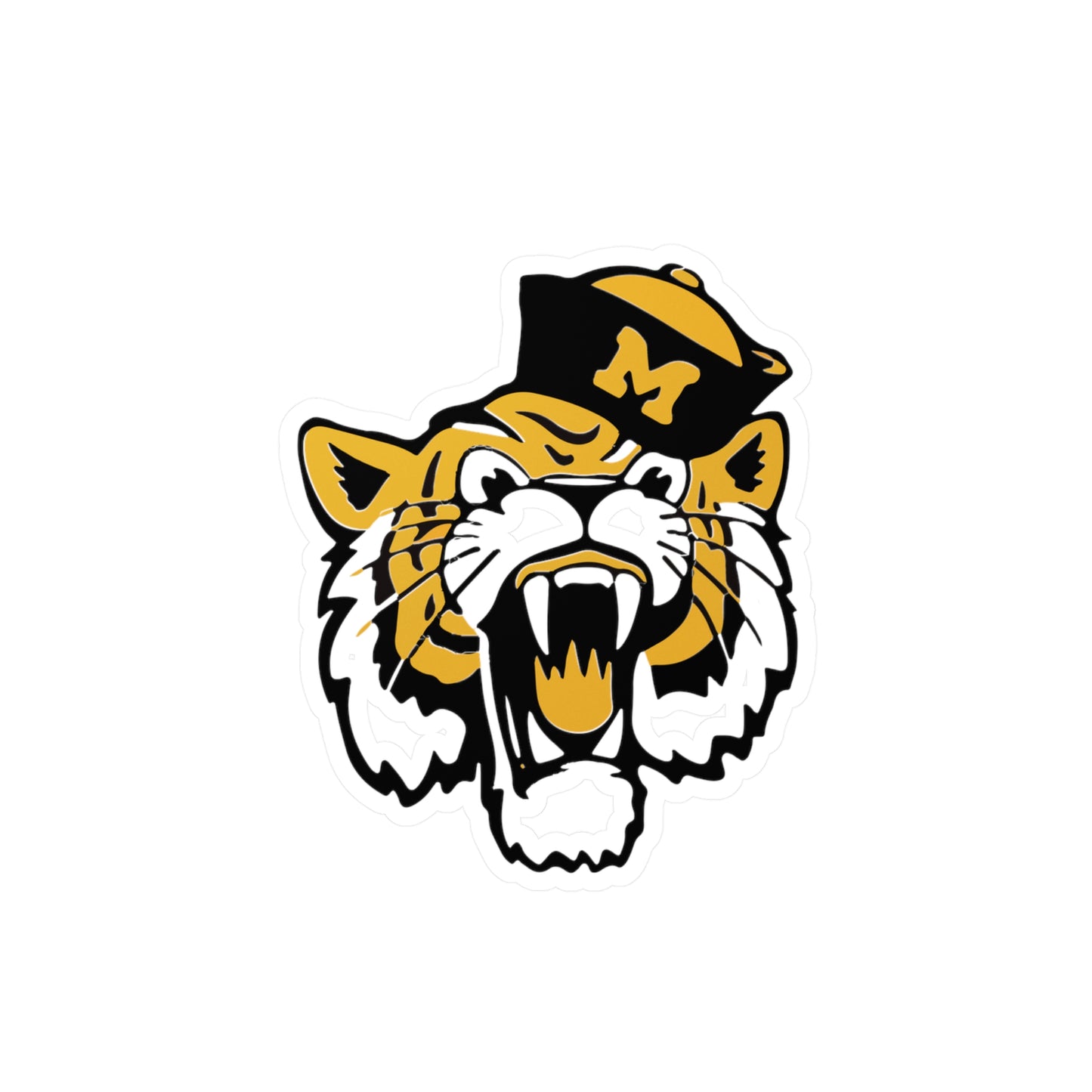 Mizzou Vintage Tiger Mascot Vinyl Decal