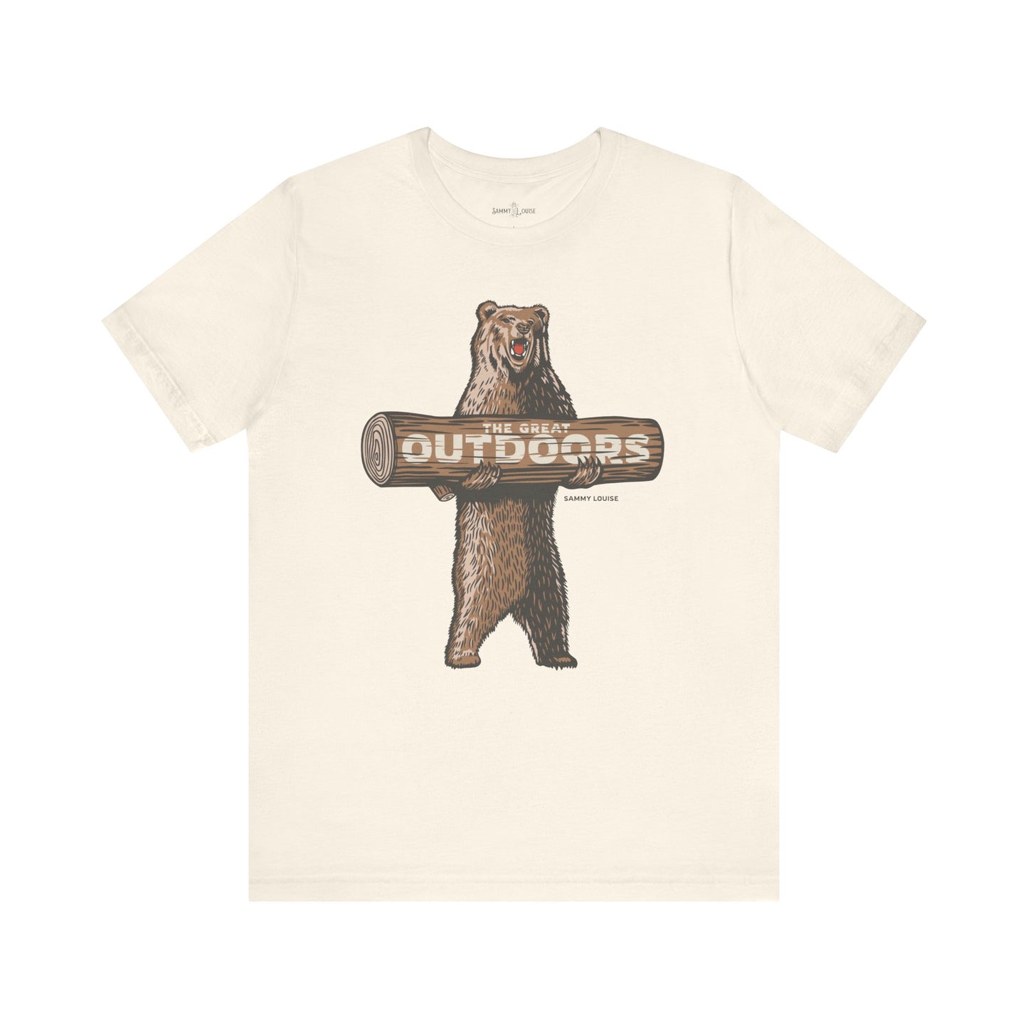 Adult Unisex | The Great Outdoors Bear  | Jersey Short Sleeve Tee