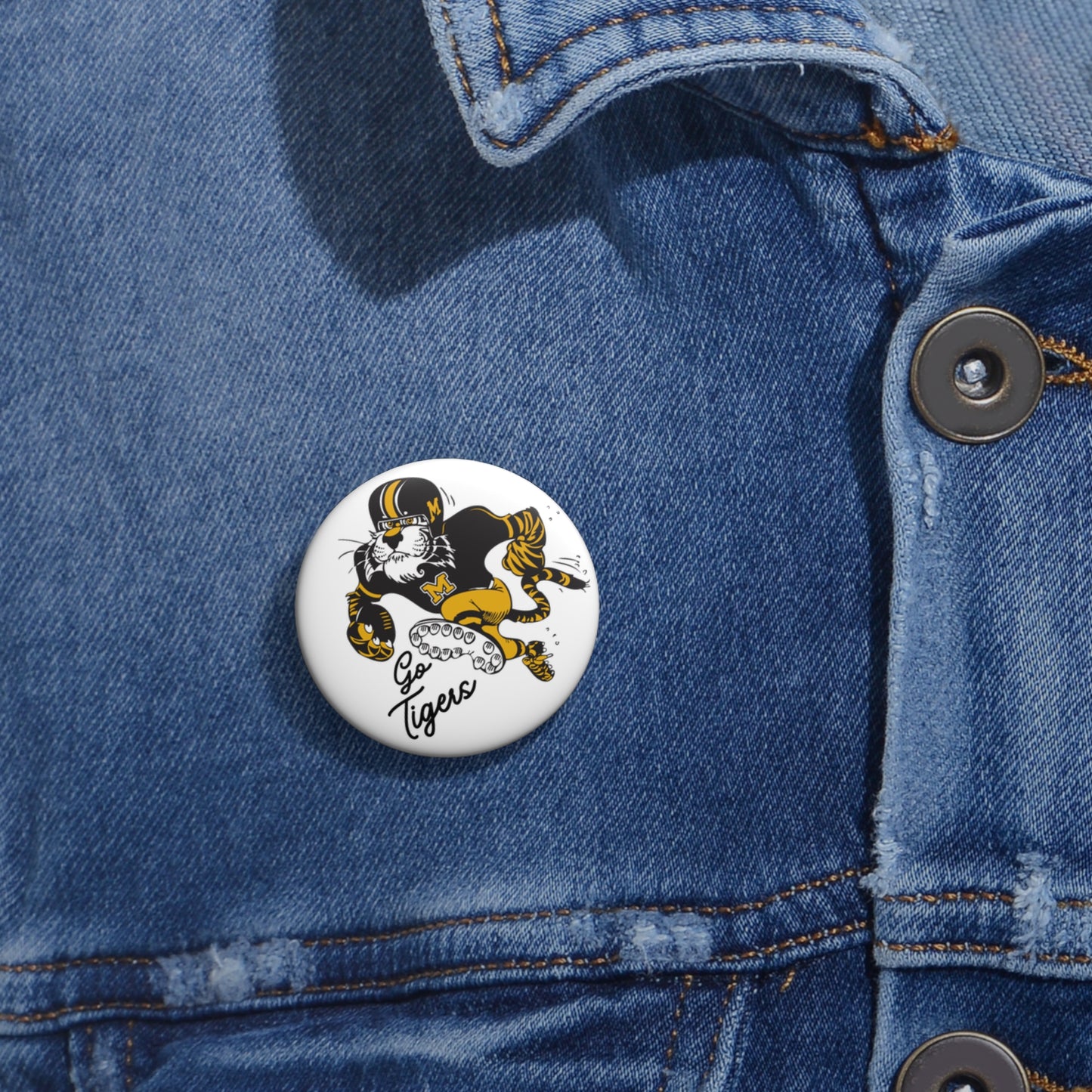 Mizzou Go Tigers Button