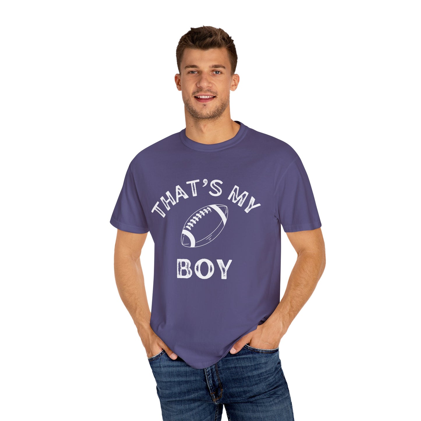 Adult | Thats my Boy | Football Unisex Garment-Dyed T-shirt