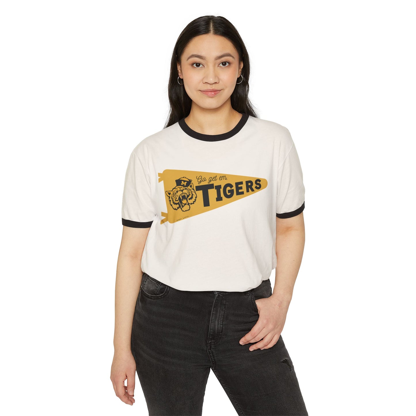 Missouri Banner | Tigers | Ringer T-Shirt | Vintage style | Mizzou