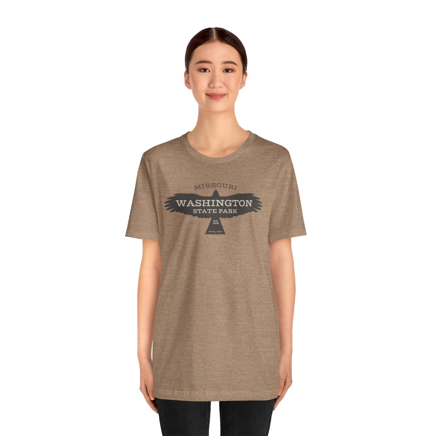 Adult Unisex | Washington state Park | Jersey Short Sleeve Tee | Camping Shirt | Outdoor Tee