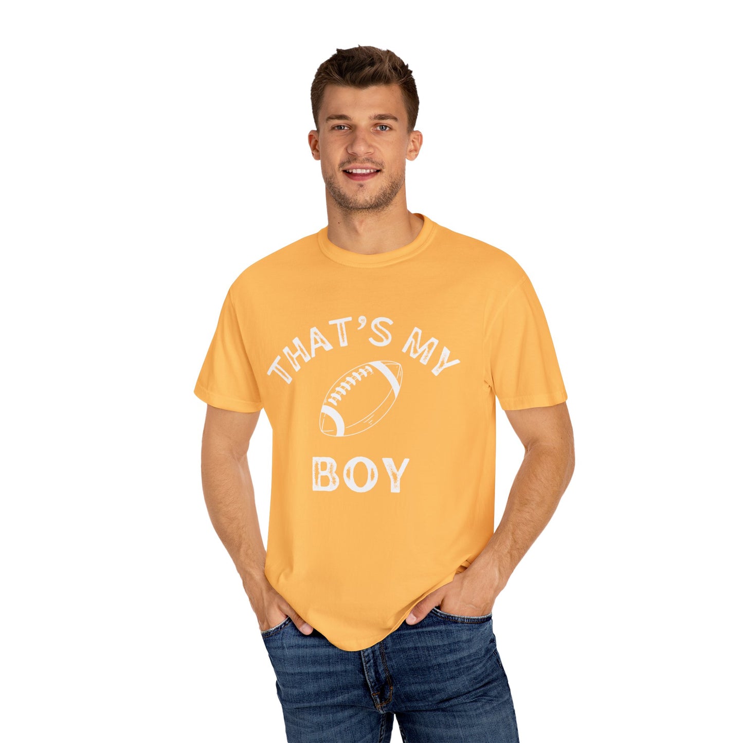 Adult | Thats my Boy | Football Unisex Garment-Dyed T-shirt