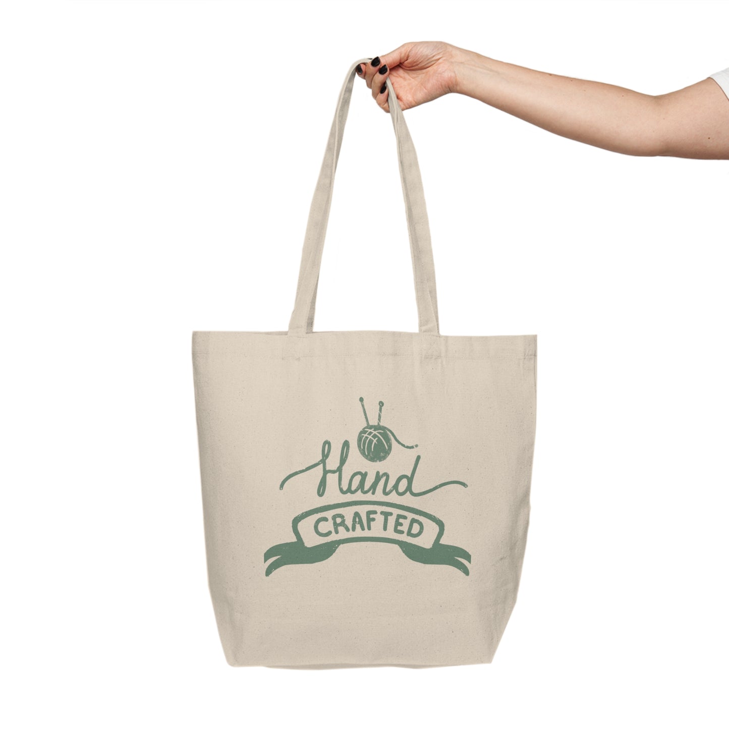 Knitting Canvas Tote