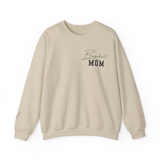 Baseball mom Baseball Sleeve Unisex Heavy Blend™ Crewneck Sweatshirt