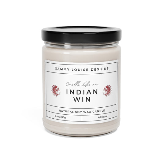 Smells like an Indian Win Scented Soy Candle, 9oz