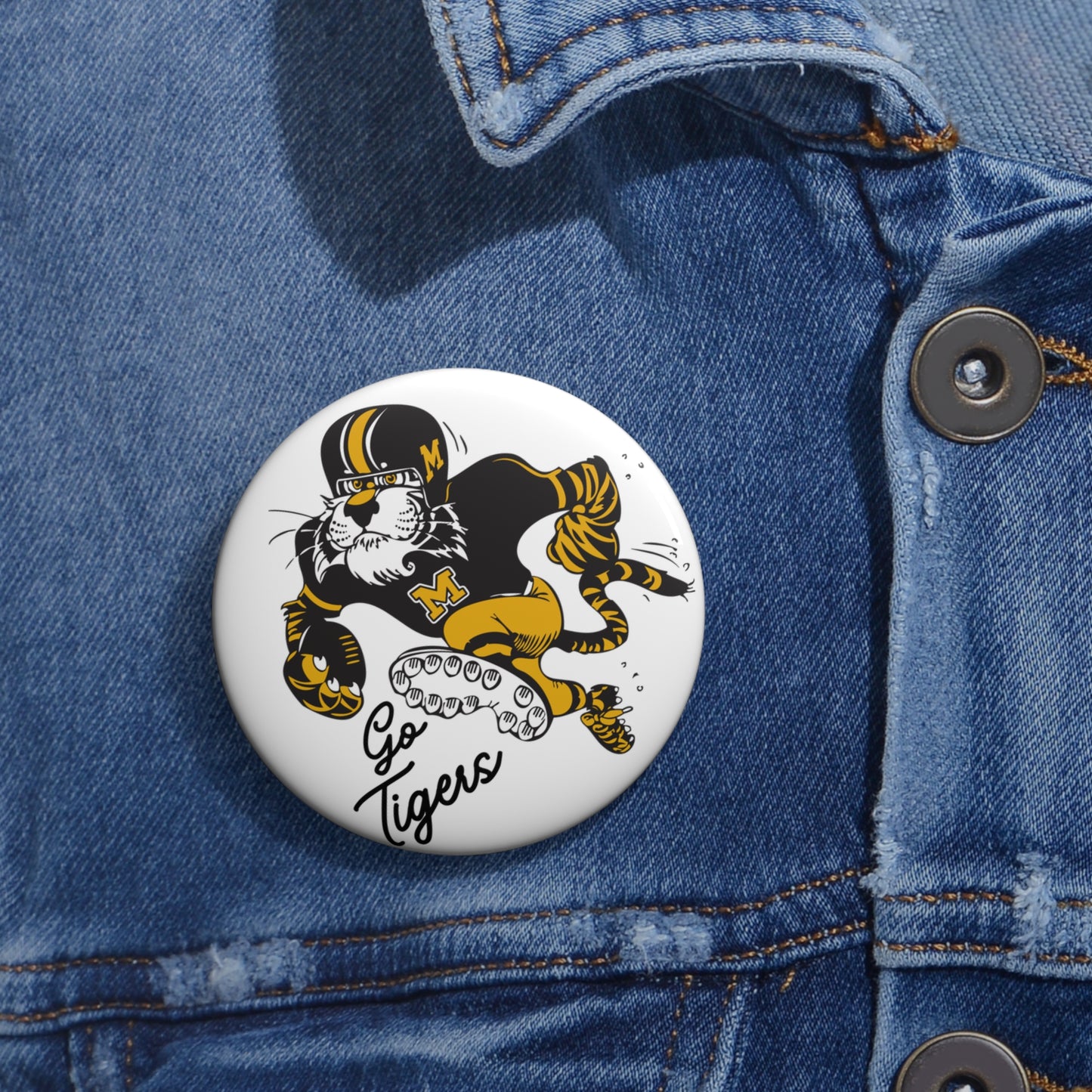 Mizzou Go Tigers Button