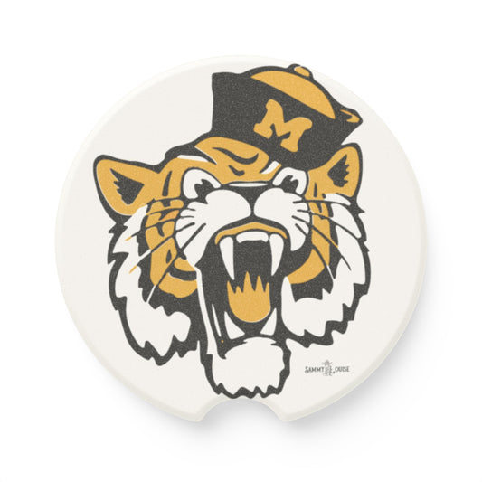 Mizzou Vintage Mascot Soapstone Car Coaster