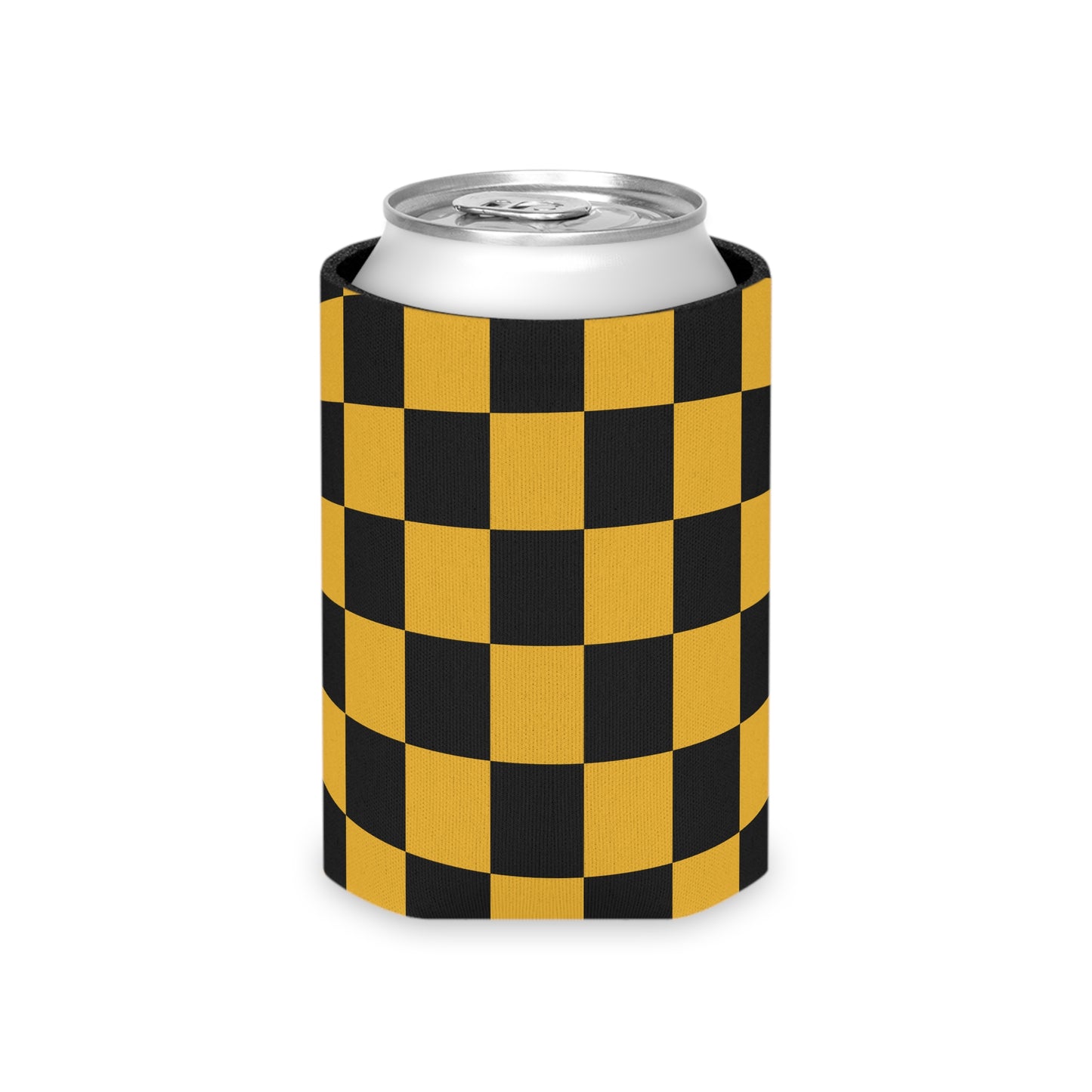 Black & Gold Checked Can Coolie