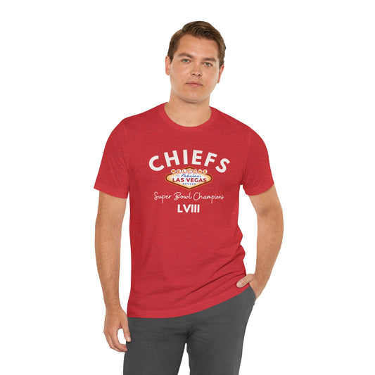 Adult Las Vegas | Super Bowl Champions | KC Chiefs Unisex Jersey Short Sleeve Tee