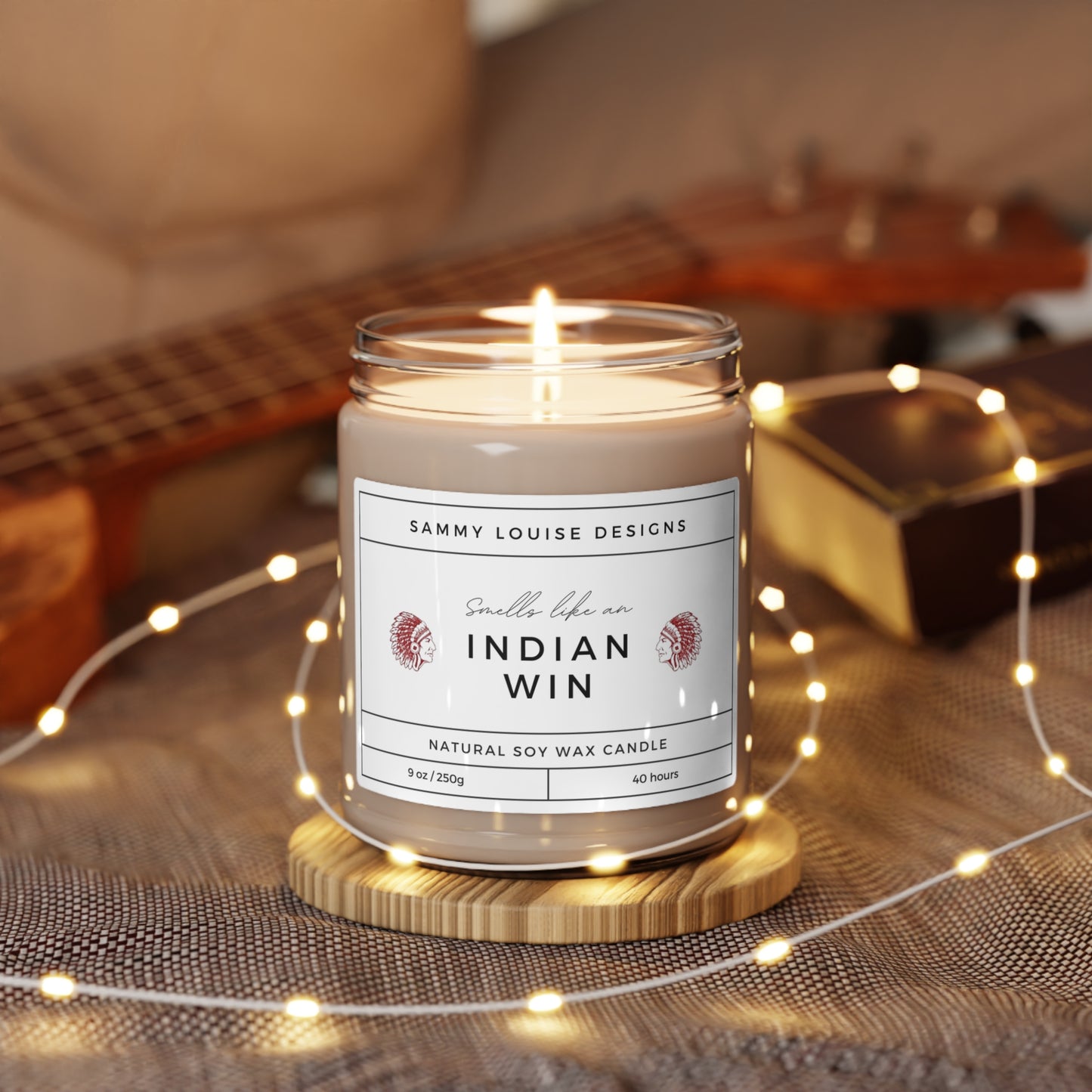 Smells like an Indian Win Scented Soy Candle, 9oz