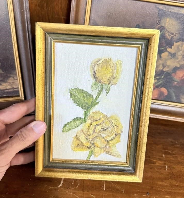Vintage floral Framed Art