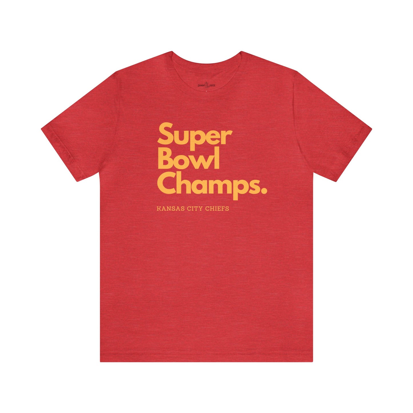 Adult Simple Super Bowl Champions | KC Chiefs Unisex Jersey Short Sleeve Tee