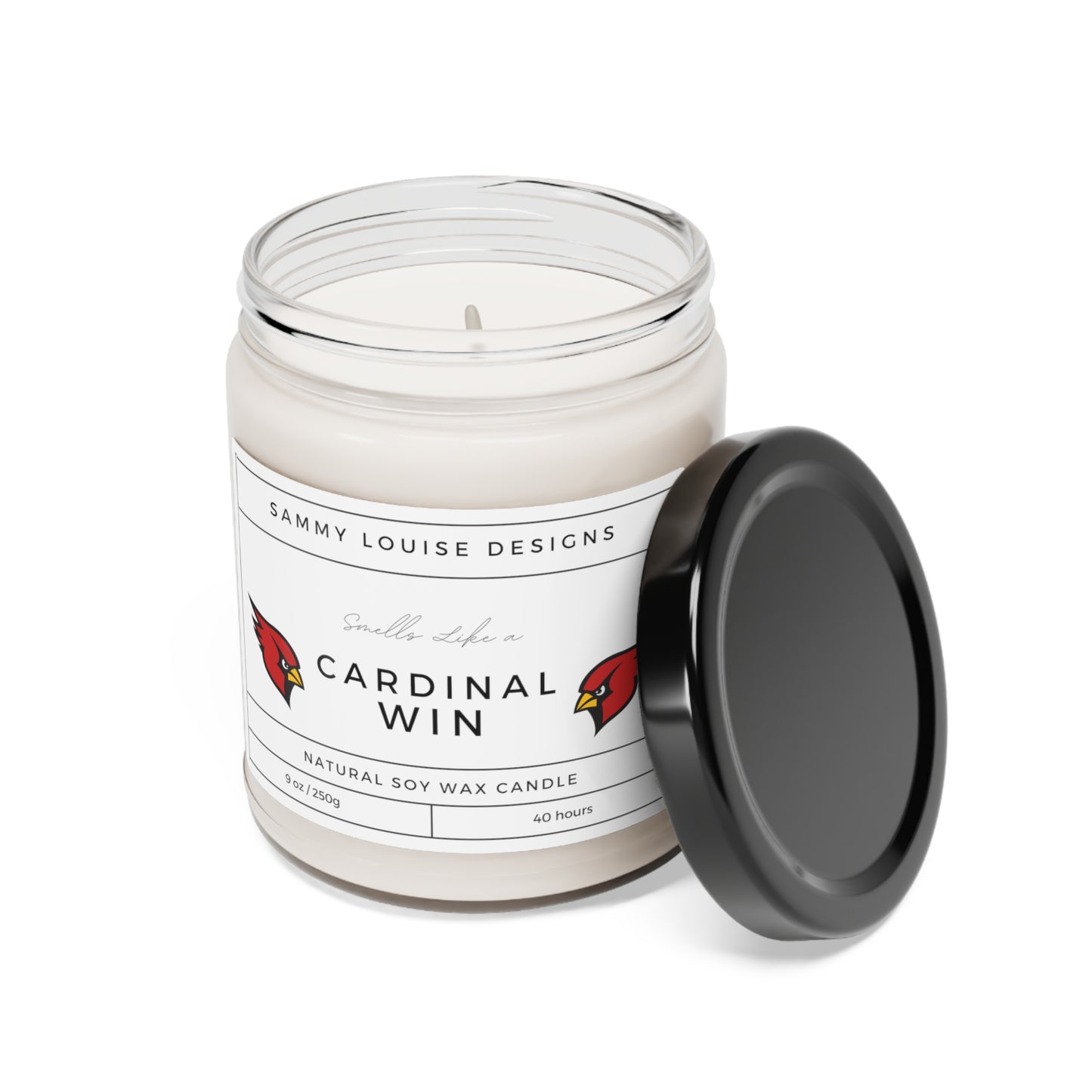 Smells like a Cardinal win Scented Soy Candle, 9oz