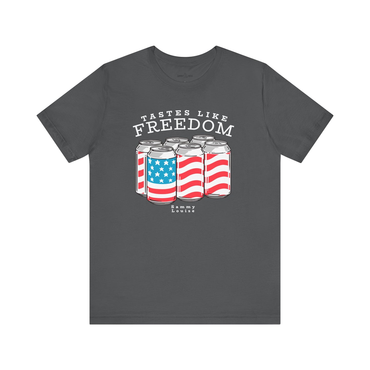 Adult | America | Tastes Like Freedom | Jersey Short Sleeve Tee | USA | Beer