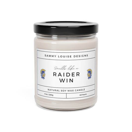 Smells like a Raider Win Scented Soy Candle, 9oz