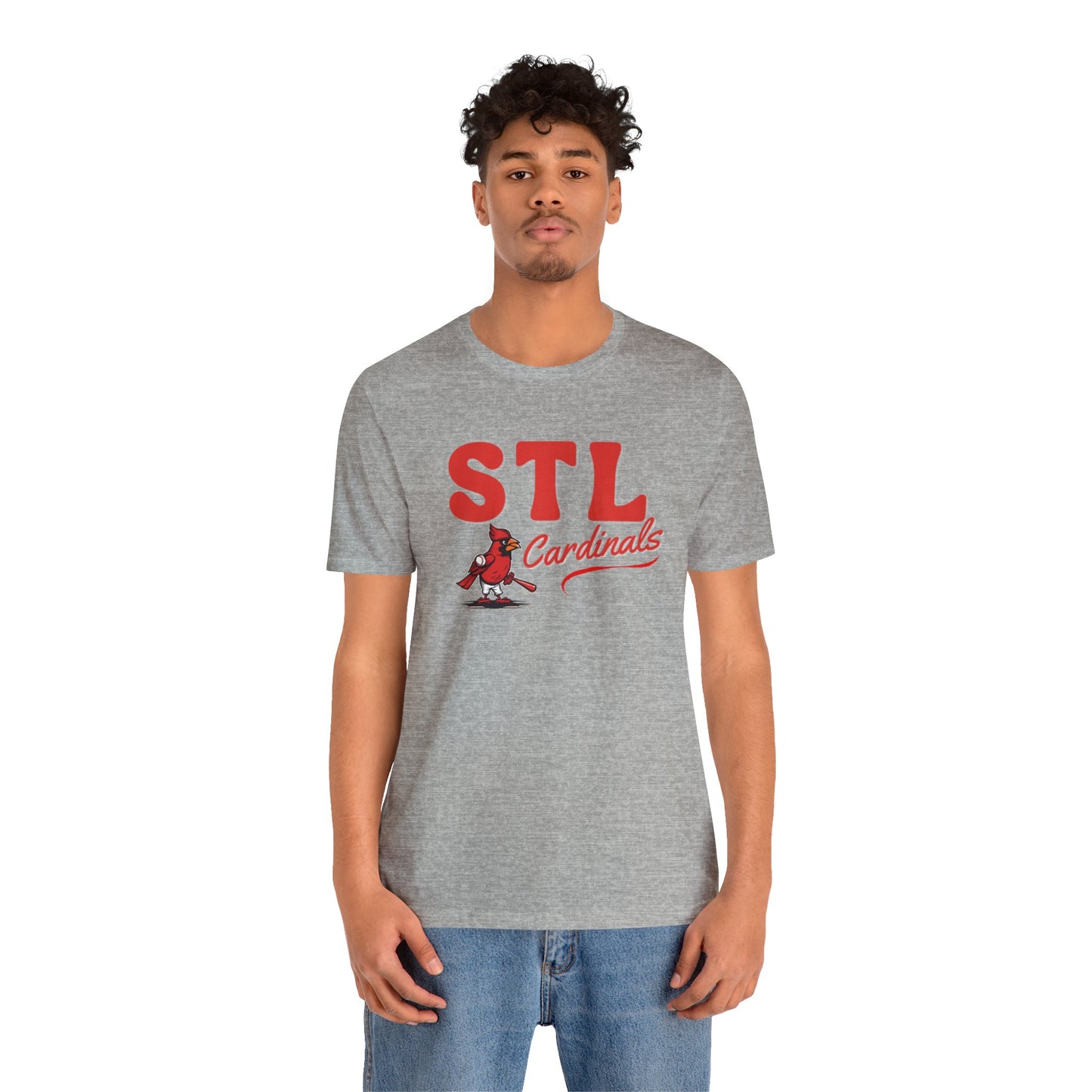 Adult Unisex STL Cardinals Jersey Short Sleeve Tee