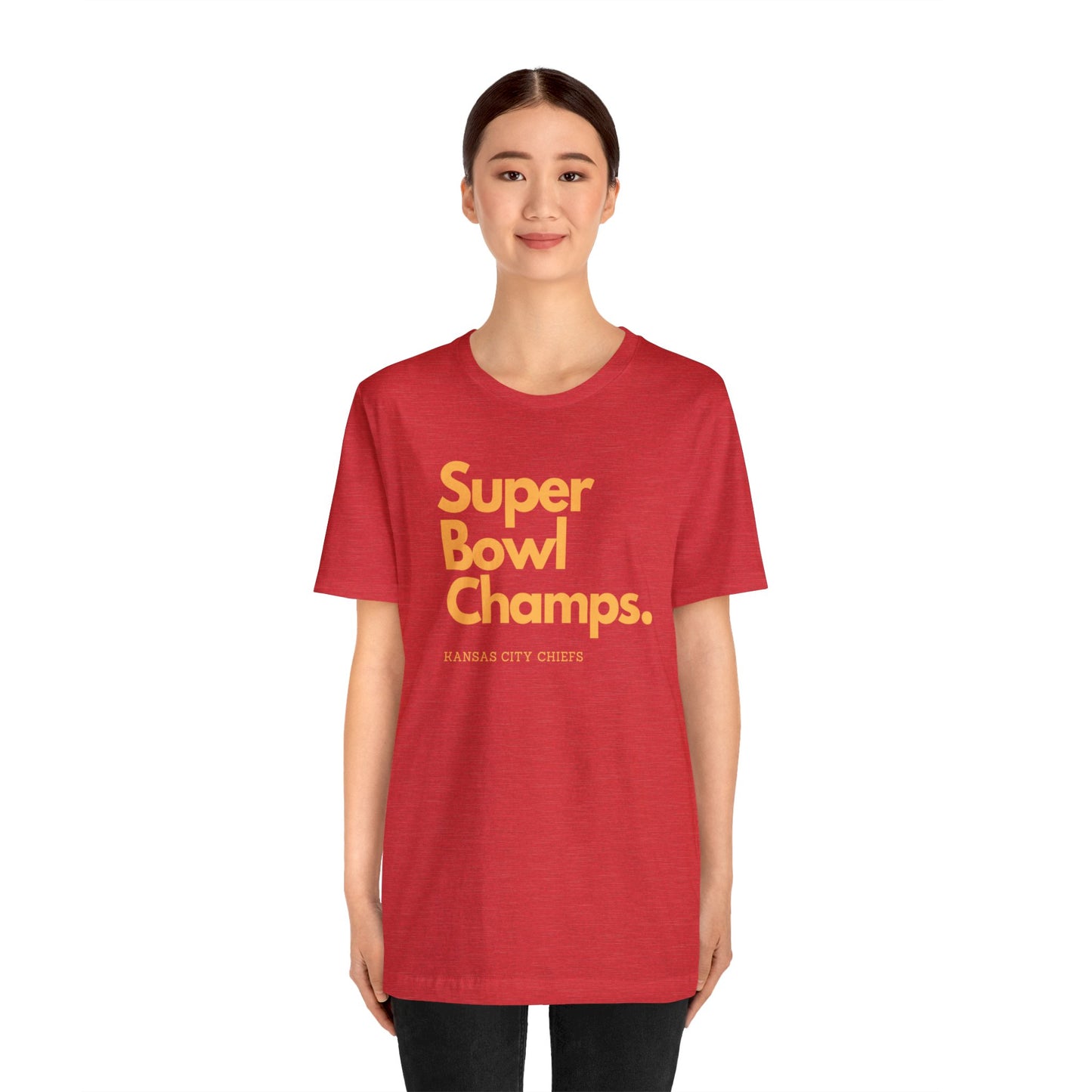 Adult Simple Super Bowl Champions | KC Chiefs Unisex Jersey Short Sleeve Tee