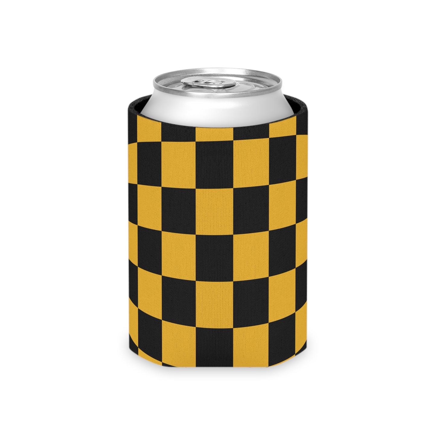 Black & Gold Checked Can Coolie