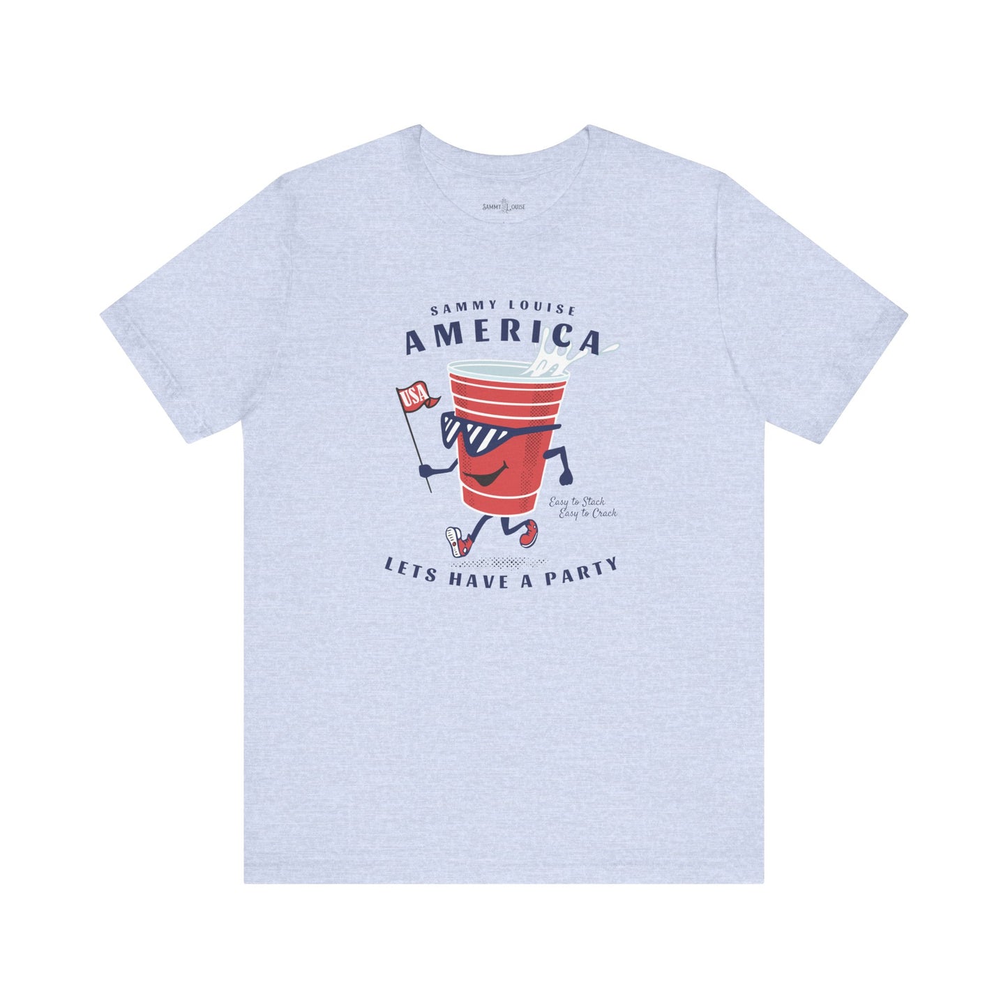Adult | America | Red Solo Cup | Jersey Short Sleeve Tee | USA