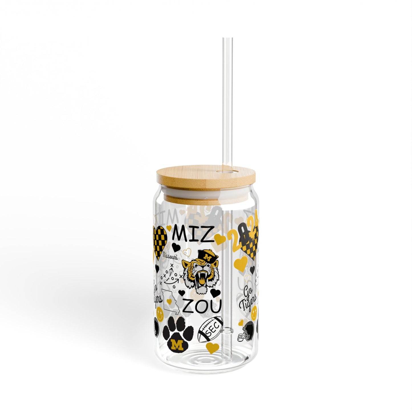 2024 Mizzou Sipper Glass, 16oz