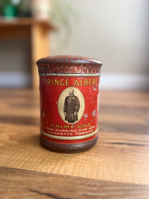 Prince Albert Antique Tobacco Tin Round